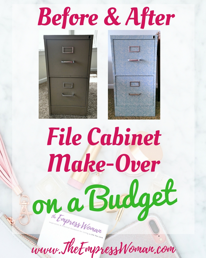 File Cabinet Makeover For Your Home Office Decor And Organization