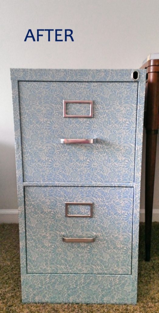 File cabinet after the makeover.