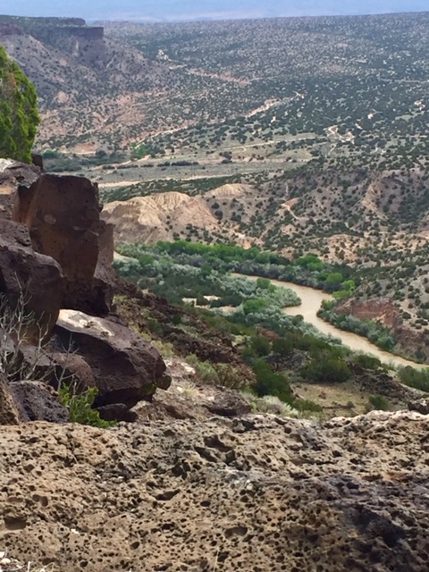 View from Overlook Park of canyon and Rio Grande